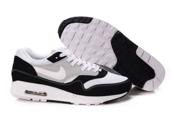Nike Air Max 1 Mens Black/White-Grey