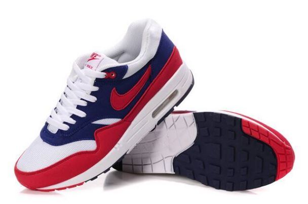 Nike Air Max 1 Mens Midnight Navy/Action Red-Neptune Blue
