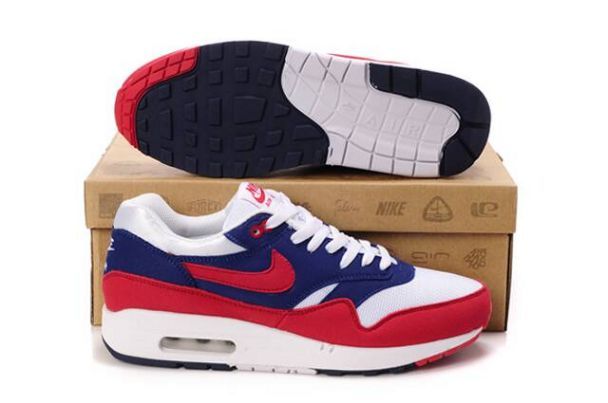 Nike Air Max 1 Mens Midnight Navy/Action Red-Neptune Blue
