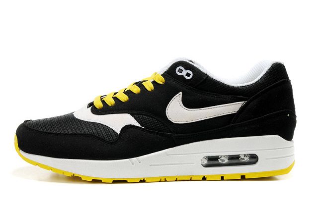 Nike Air Max 1 Mens "Omega" Black/White-Yellow