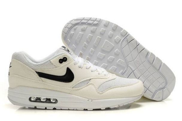 Nike Air Max 1 Mens Beige White/Black