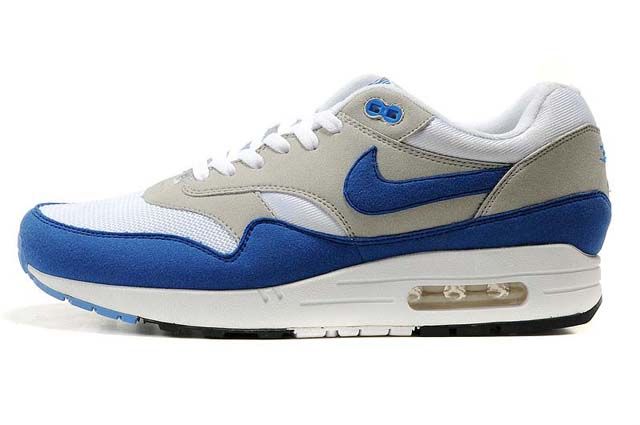 Nike Air Max 1 Mens QS White/Varsity Royal-Neutral Grey