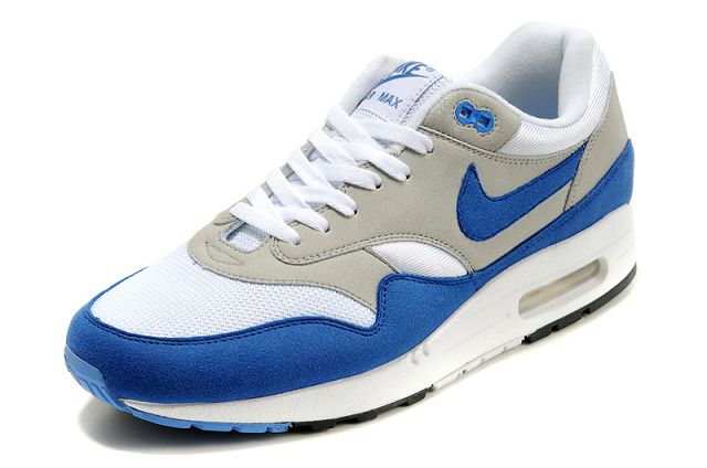 Nike Air Max 1 Mens QS White/Varsity Royal-Neutral Grey