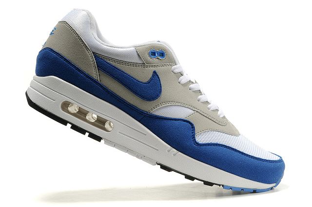 Nike Air Max 1 Mens QS White/Varsity Royal-Neutral Grey