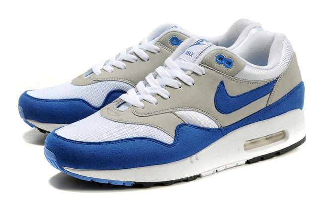 Nike Air Max 1 Mens QS White/Varsity Royal-Neutral Grey