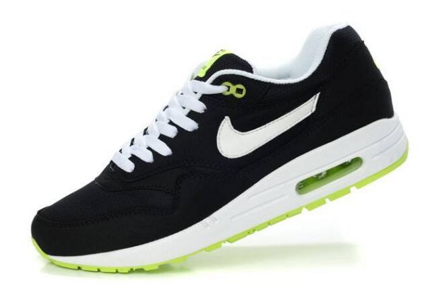 Nike Air Max 1 Mens Black/White-Green
