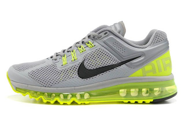 Nike Air Max 2013 Mens Cool Grey/Volt Green