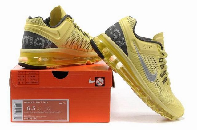 Nike Air Max 2013 Womens Yellow/Silver
