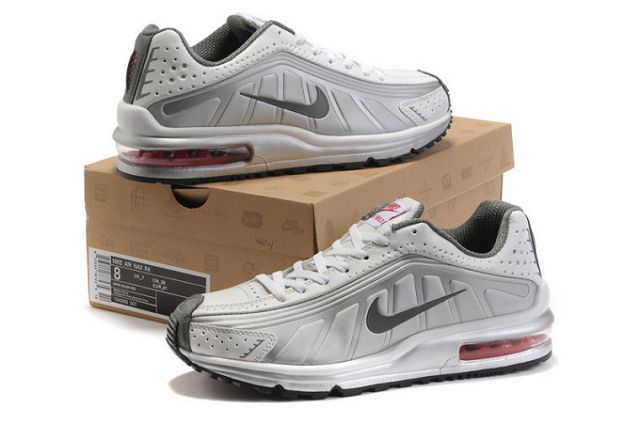 Nike Air Max R4 Mens White Silver Black Red