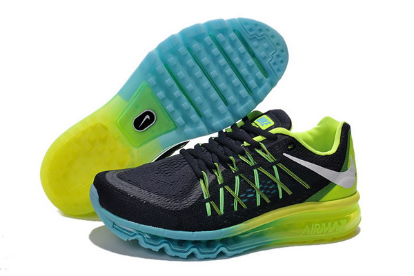 Nike Air Max 2015 Womens Shoes Black / Green / Blue