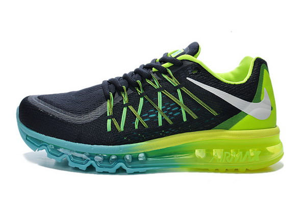 Nike Air Max 2015 Womens Shoes Black / Green / Blue