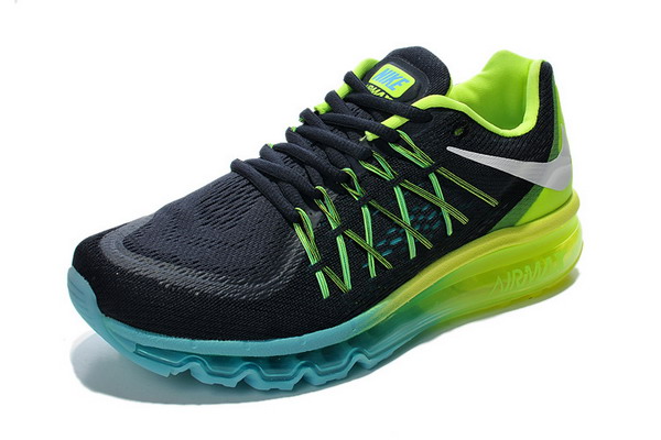 Nike Air Max 2015 Womens Shoes Black / Green / Blue