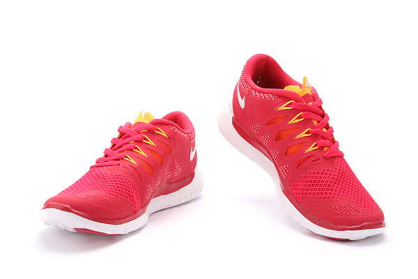 Nike Free 5.0+ Womens Running Shoes Gym Red / Kumquat /White