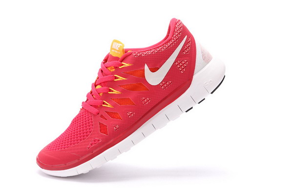 Nike Free 5.0+ Womens Running Shoes Gym Red / Kumquat /White