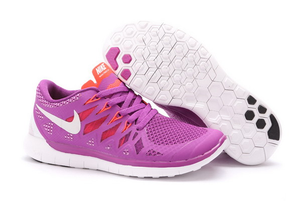 Nike Free 5.0+ Womens Running Shoes Purple / Red / White
