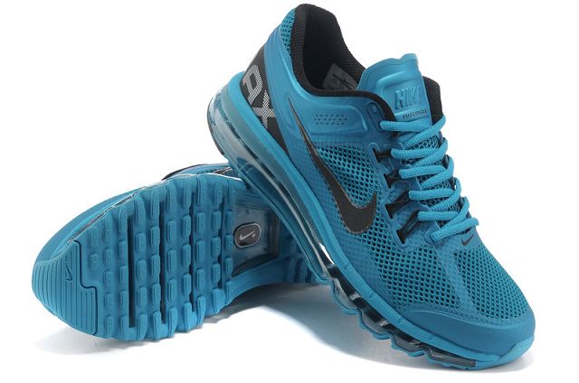 Nike Air Max 2013 Mens Running Shoes Blue Black