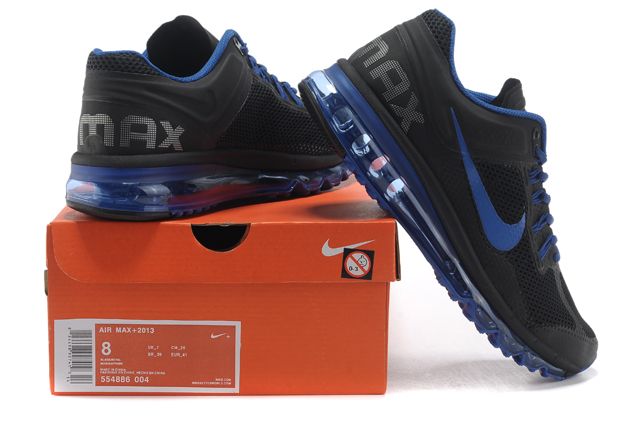 Nike Air Max 2013 Womens Running Shoes Dark Blue Black