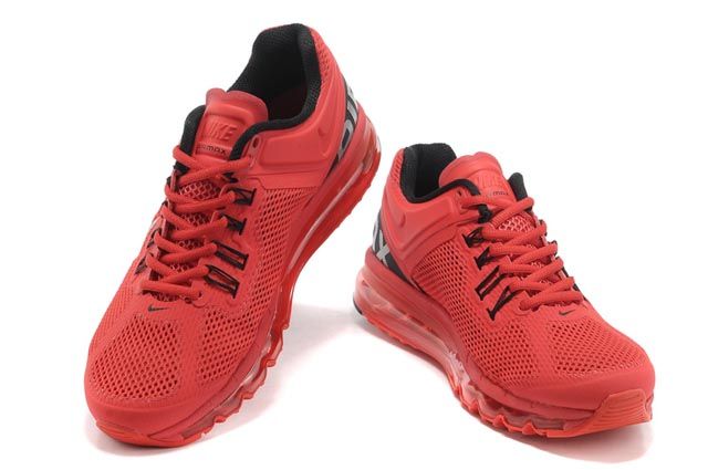 Nike Air Max 2013 Womens Running Shoes Red Silver