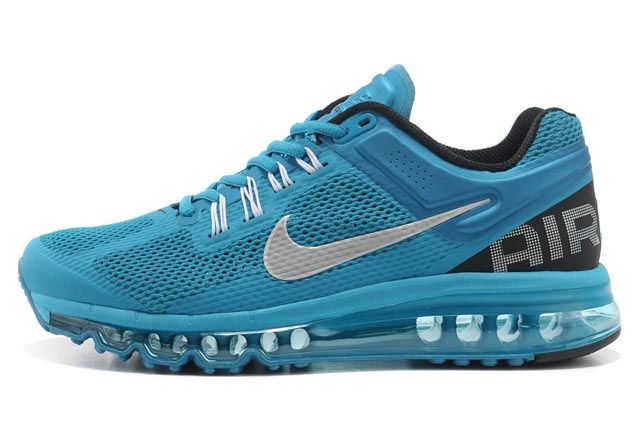 Nike Air Max 2013 Womens Running Shoes Silver Sky Blue